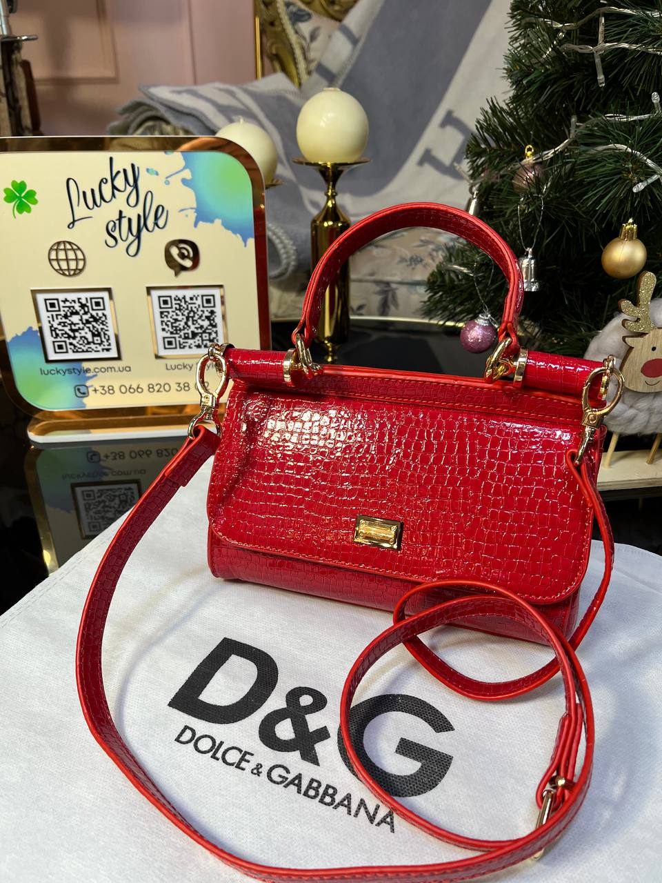 Сумка Dolce & Gabbana под крокодил 784512
