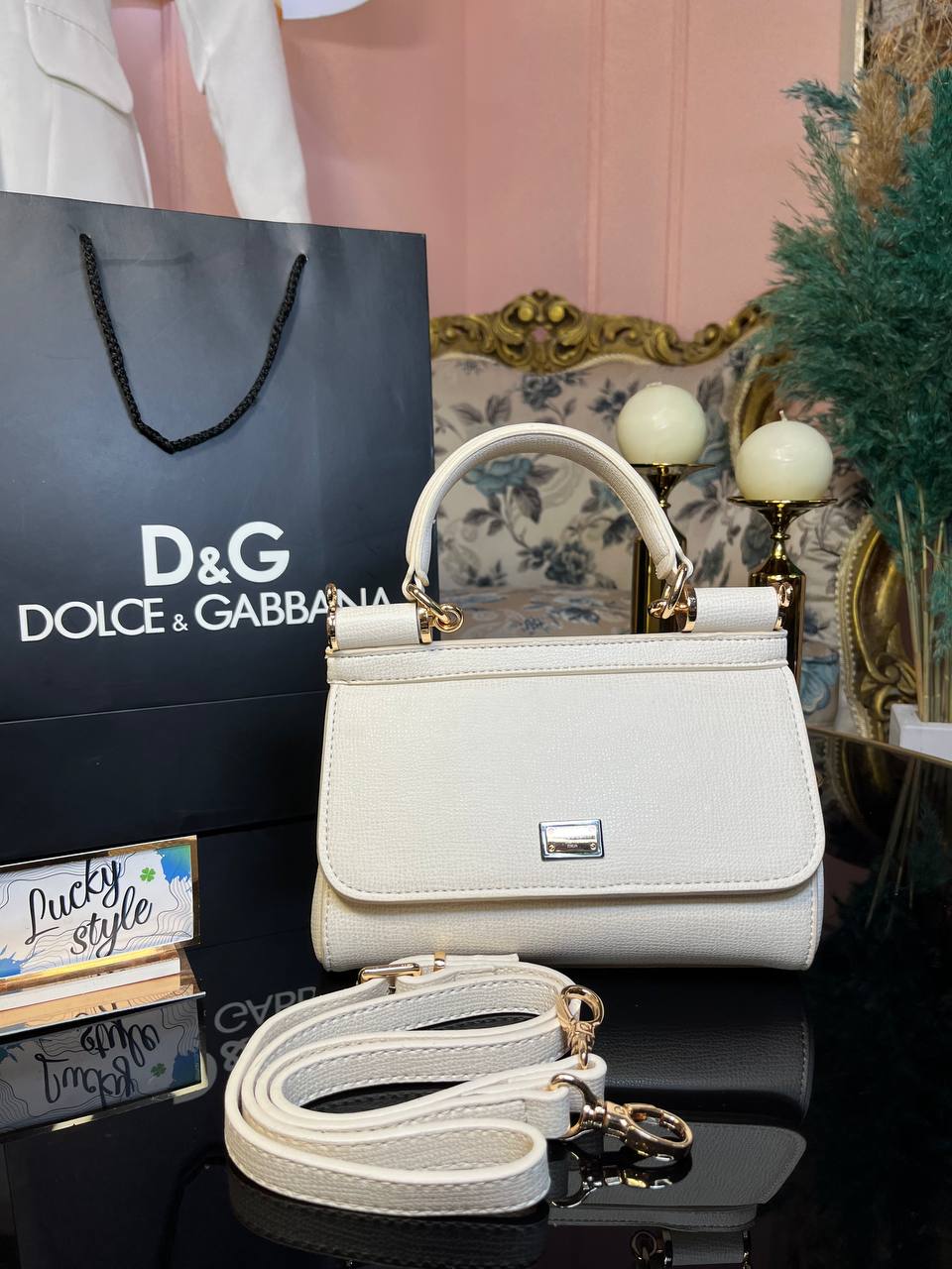 Сумка Dolce & Gabbana белая 89749