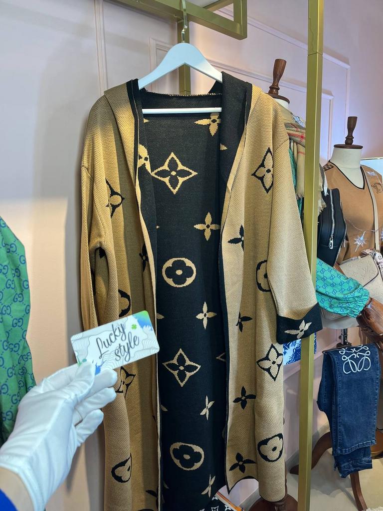 Кардиган Louis Vuitton коричневый 484115