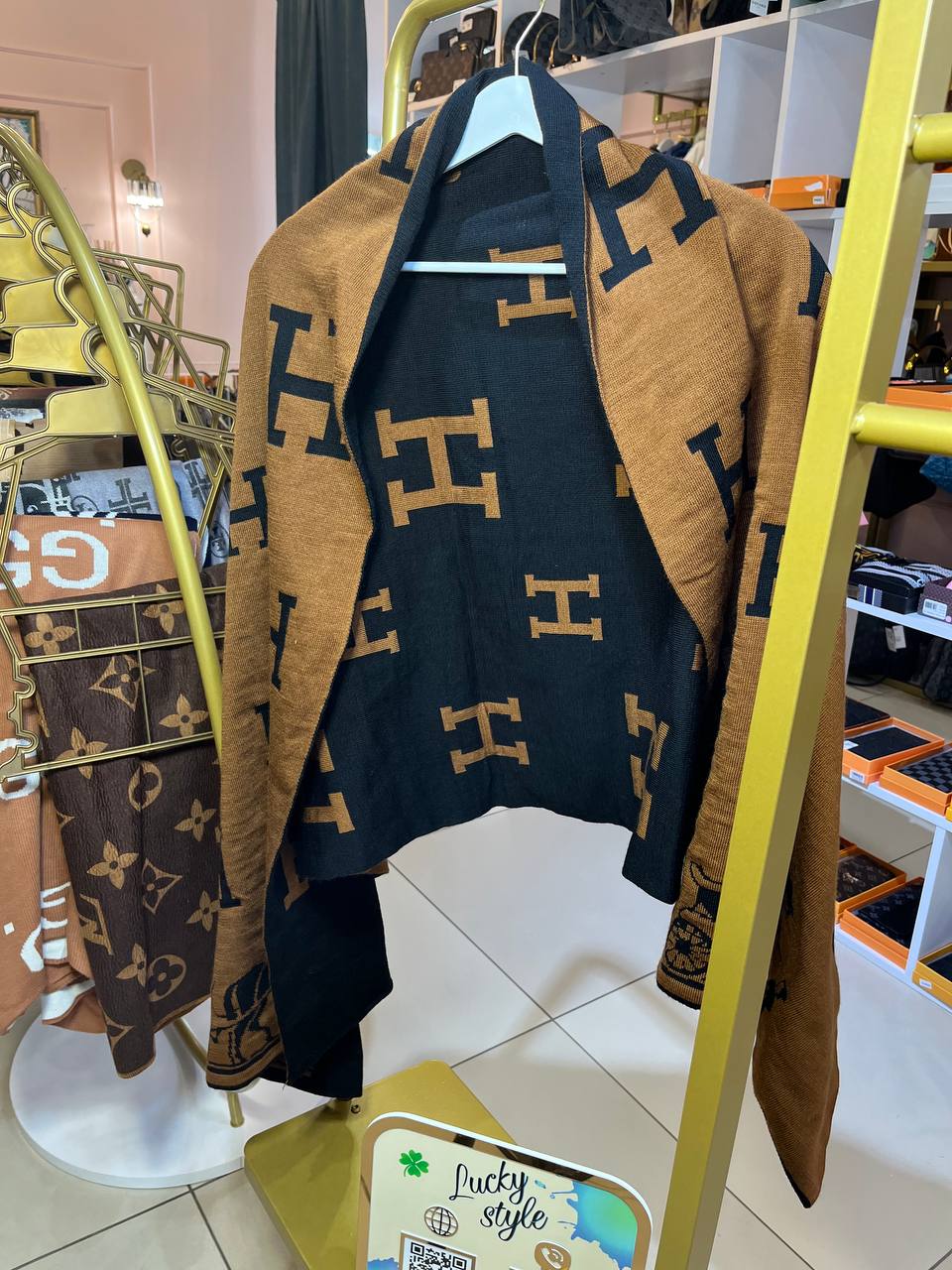 Шарф двухсторонний  Hermes 41641