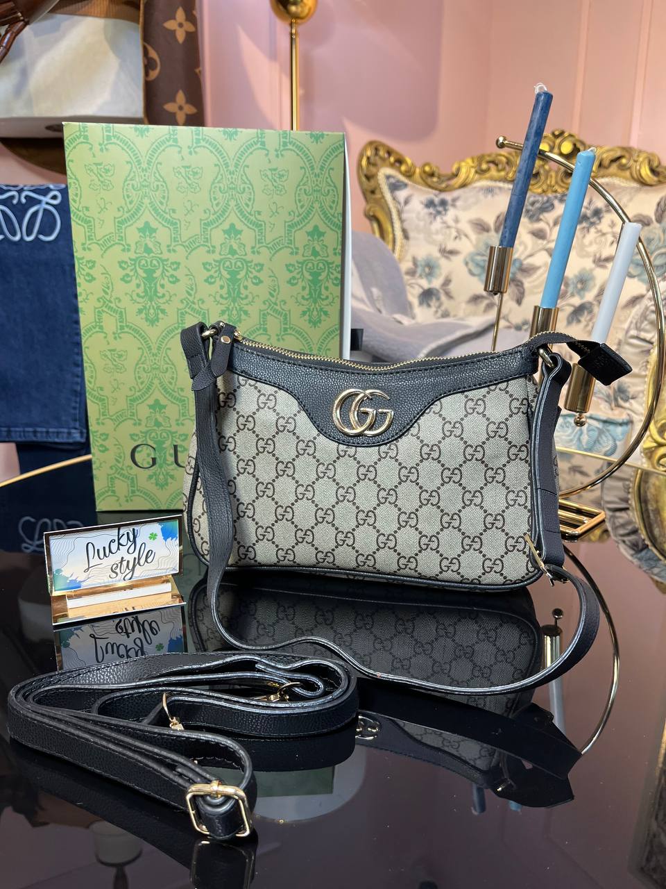 Гучи Ophidia small classic черная 456786