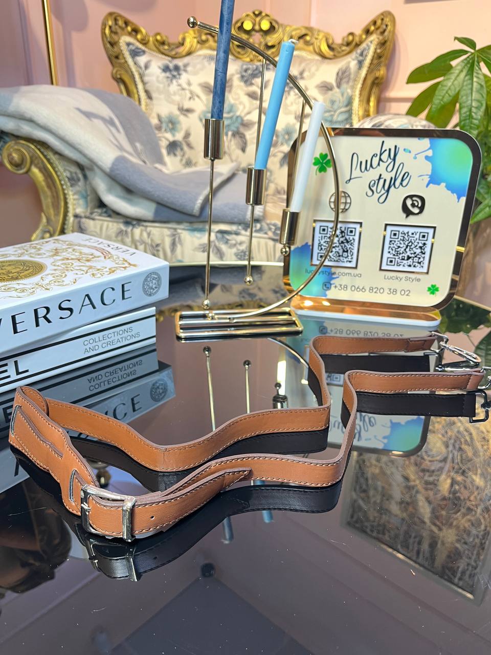 Съемный плечевой ремень коричневый 663256236