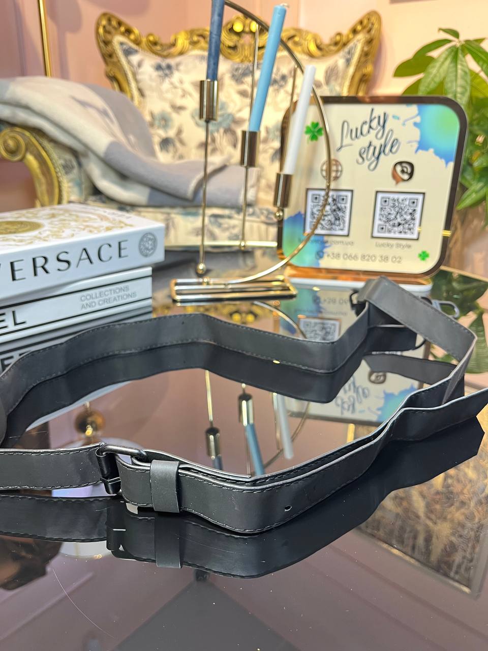 Съемный плечевой ремень Louis Vuitton черный 55126516