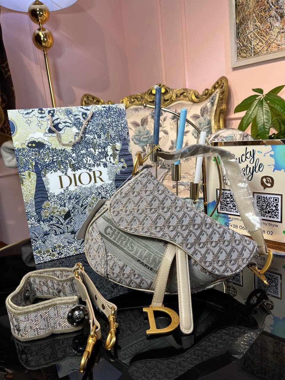 Dior saddle текстиль 4537890