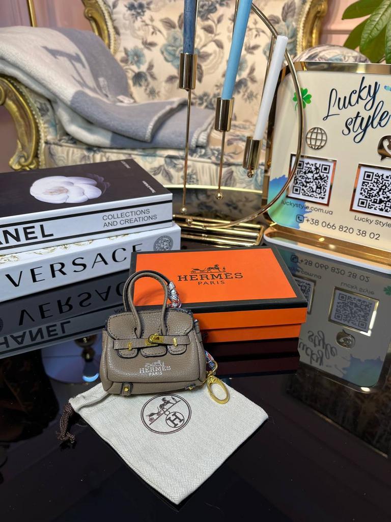Брелок маленькая сумка Hermes 4278837