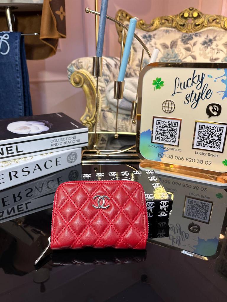 Кошелек Chanel красный 775634