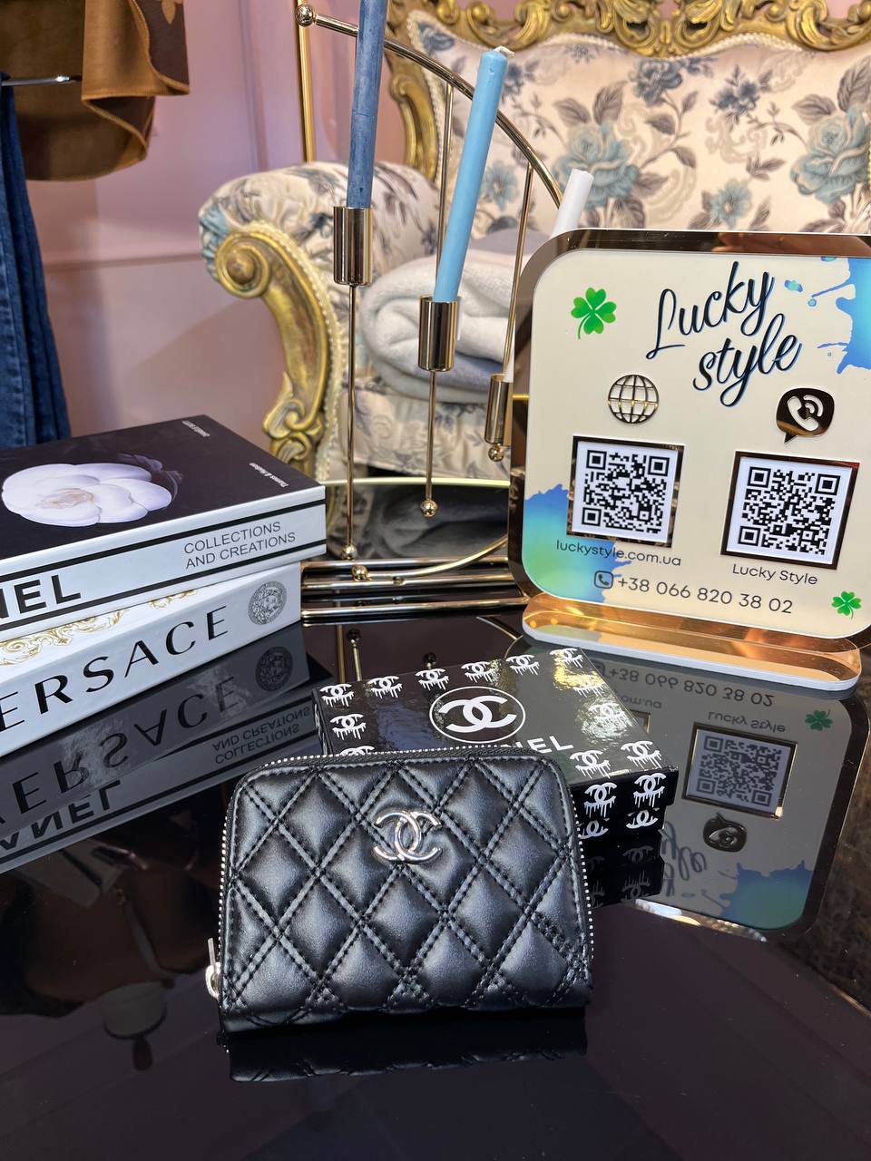 Кошелек Chanel чёрный 775634768