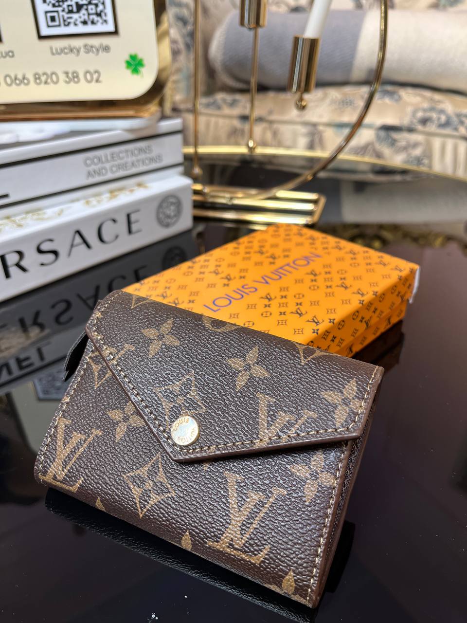 Кошелек Zoe Louis Vuitton с коричневой вставкой 4237751