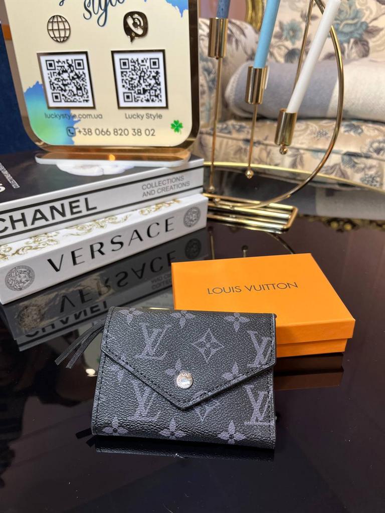 Кошелек Zoe Louis Vuitton серый монограмм 772543