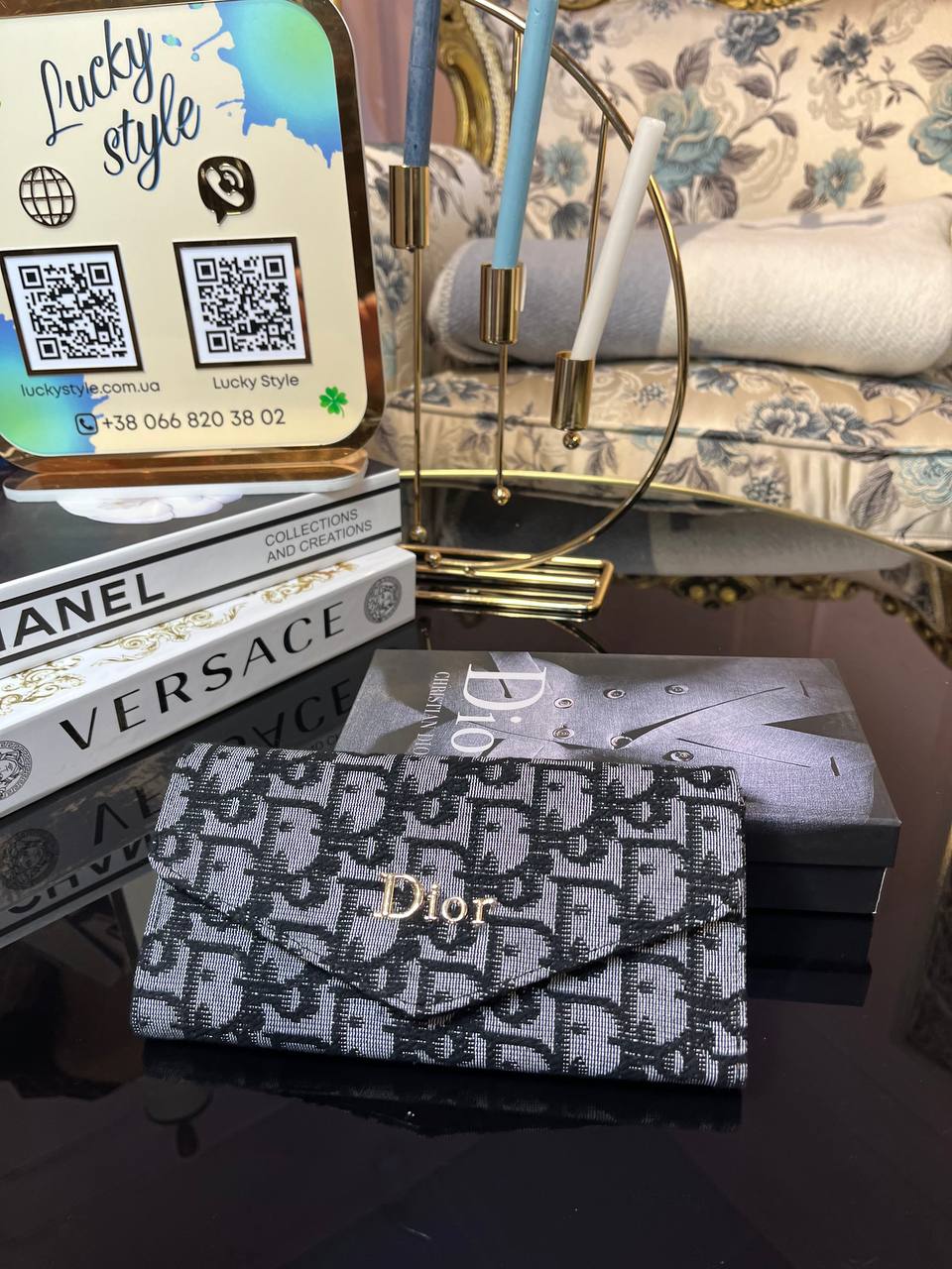 Кошелек Dior чёрный 223574