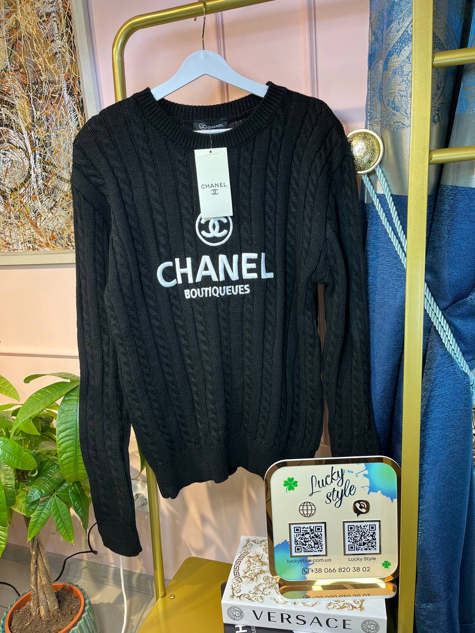 Свитер Chanel чёрный 212145