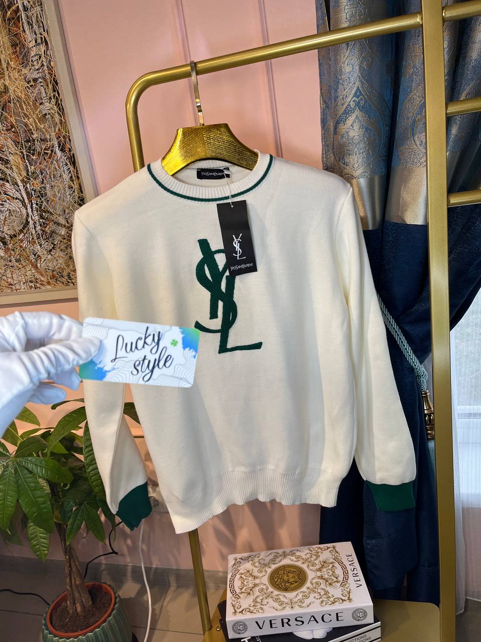 Свитер Ysl светлый 474758