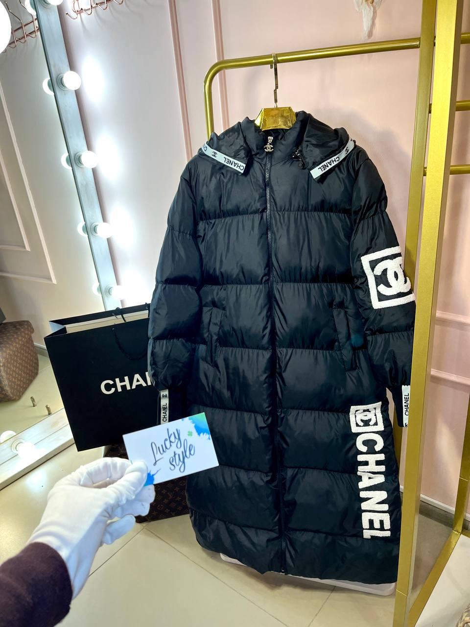 РОЗПРОДАЖ > Пуховик Chanel чёрный 42536321 купити в інтернет-магазині.