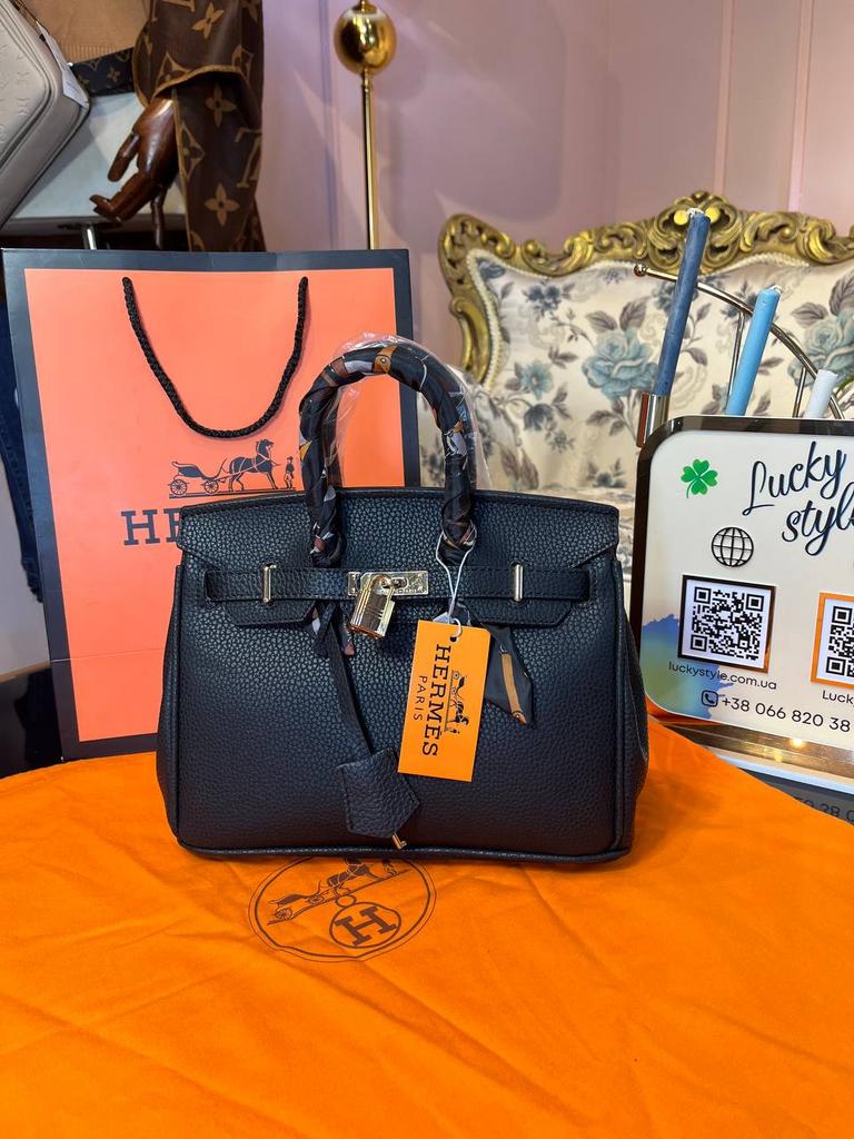 Сумка Hermes Birkin 25см Mini Black золото 3636421