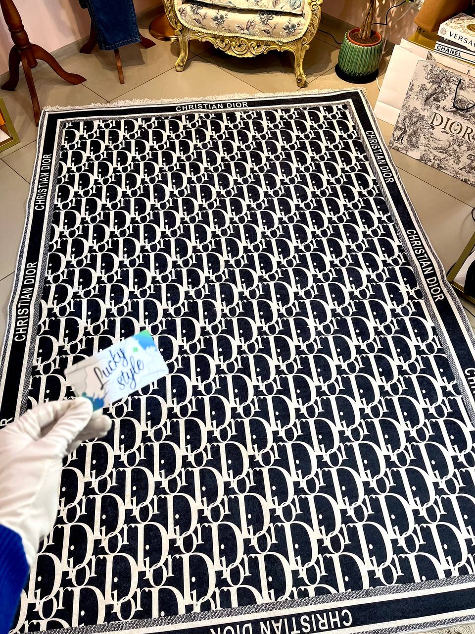 Ковер Dior большой тёмный 965421