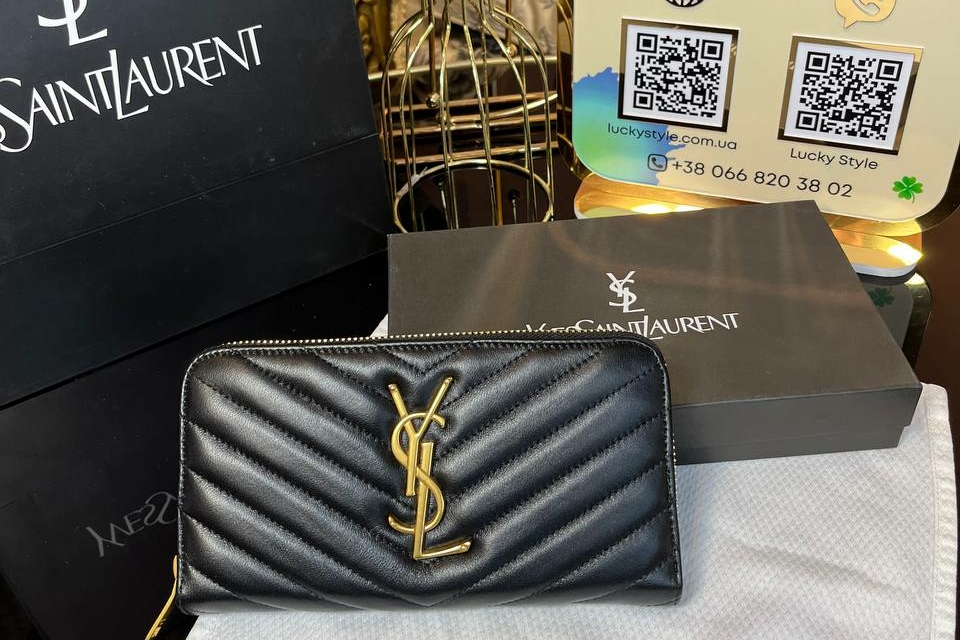 Кошелек Ysl натуральная кожа 56696