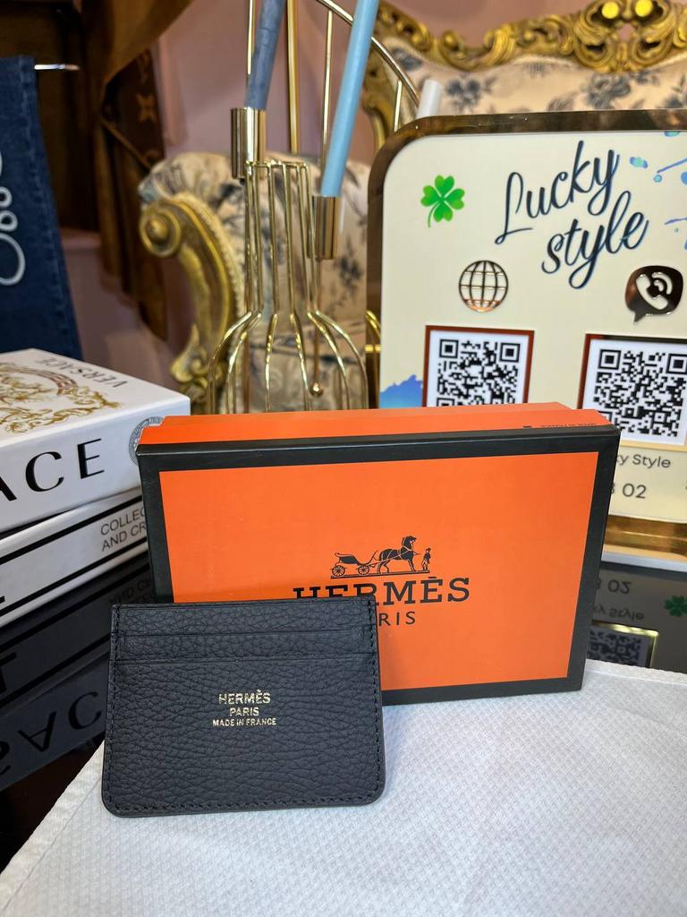 Визитница Hermes натуральная кожа 94405