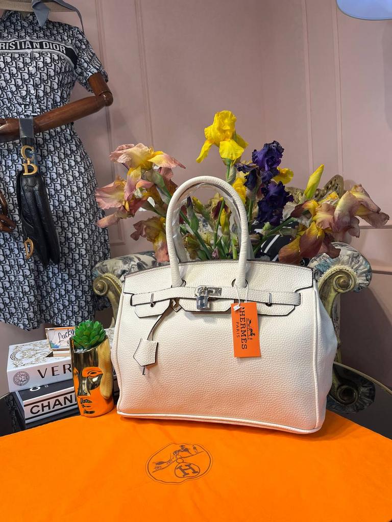 Сумка Hermes Birkin 35 см молочная 95841