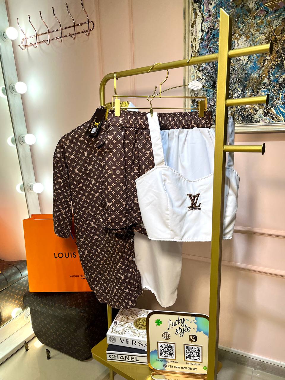 Костюм Louis Vuitton белый 95851