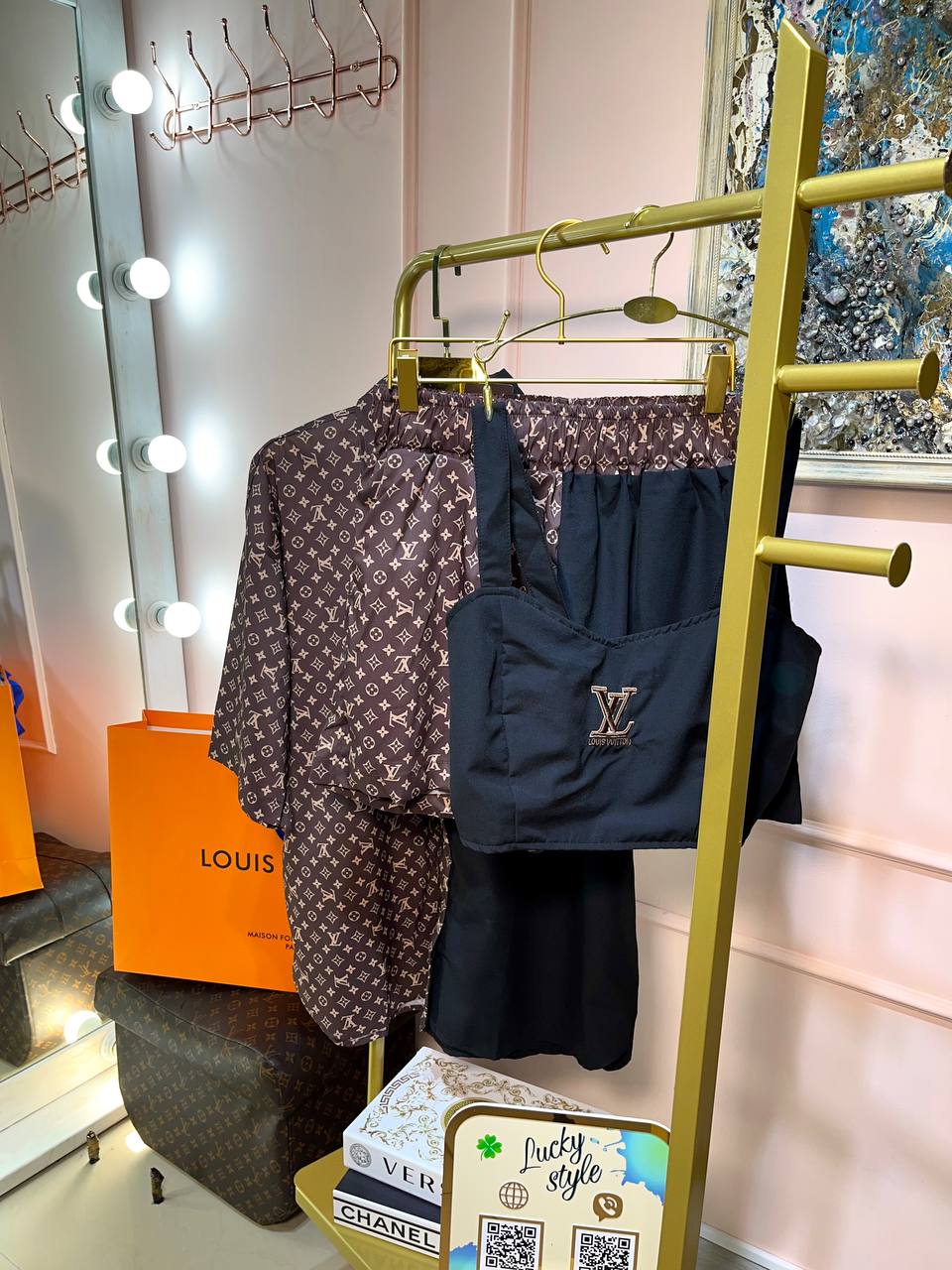 Костюм Louis Vuitton чёрный 95852