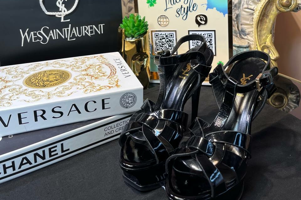 Босоножки Ysl с натуральной кожи 95874