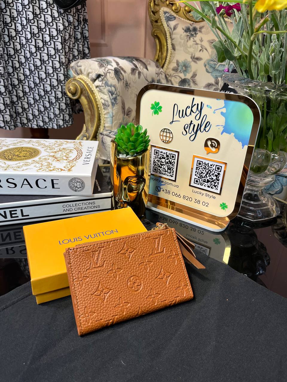 Кошелек раскладной Louis Vuitton коричневый 95905