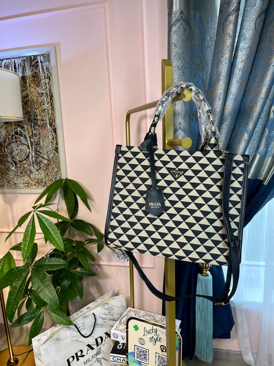 Сумка Prada в узор 95925
