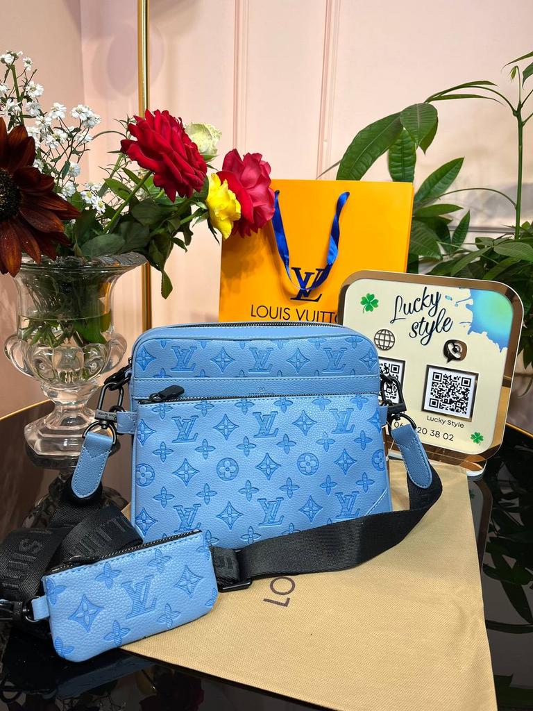 Сумка Louis Vuitton Trio Messeger люкс сумка 3 в 1 голубая 96002