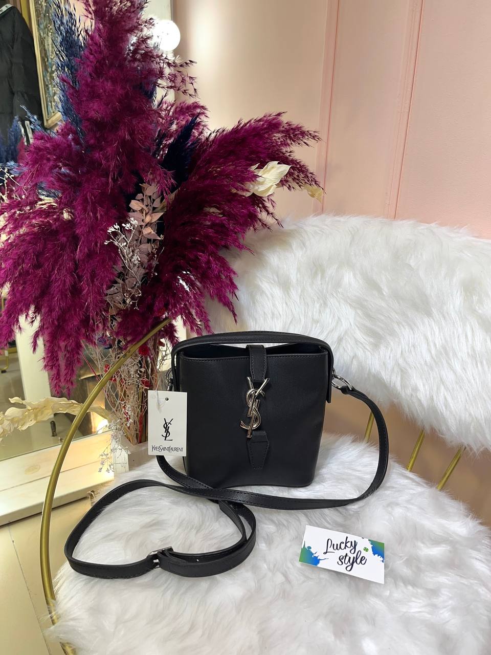 Сумка Yves Saint Laurent черная мини 96041