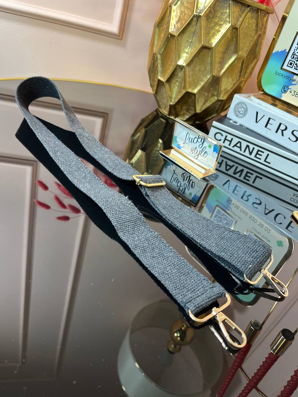 Съемный плечевой ремень серый 96060