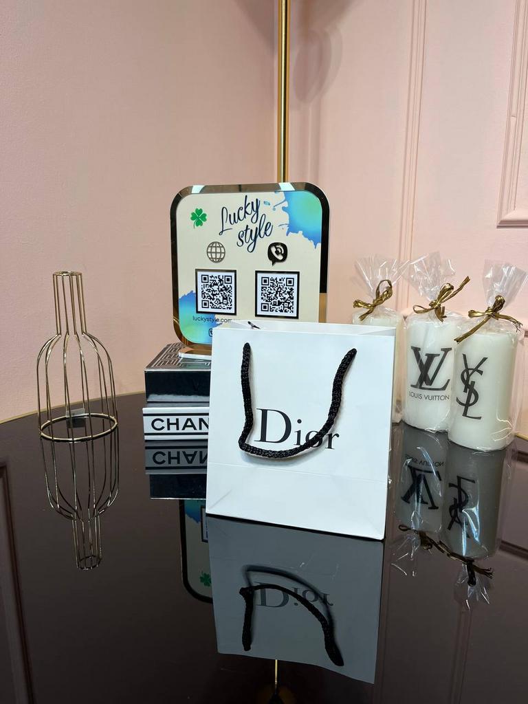 Пакет Dior белый мини 96074