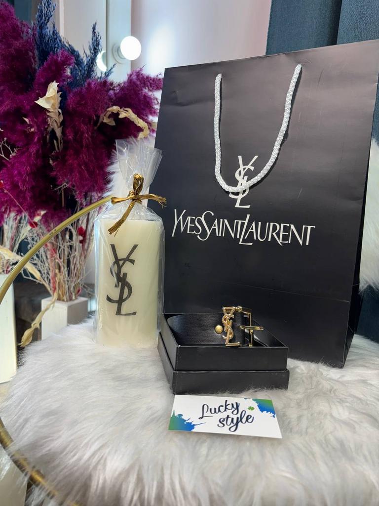 Ремень YSL черный 96088