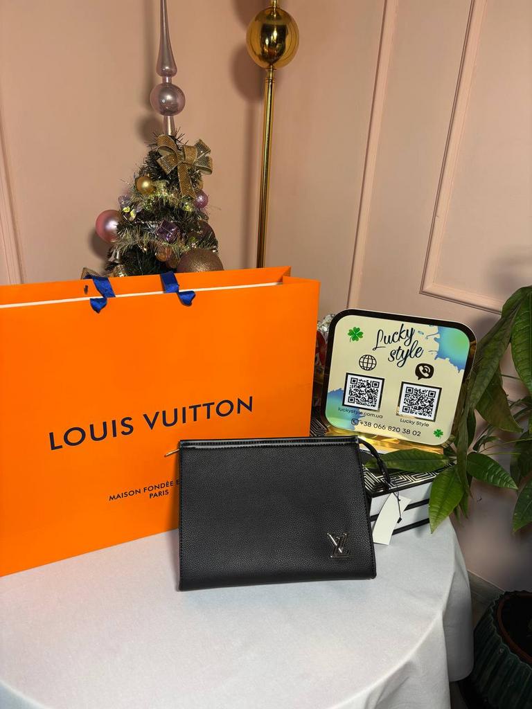Барсетка-косметичка Louis Vuitton Clutch Man черный 96097