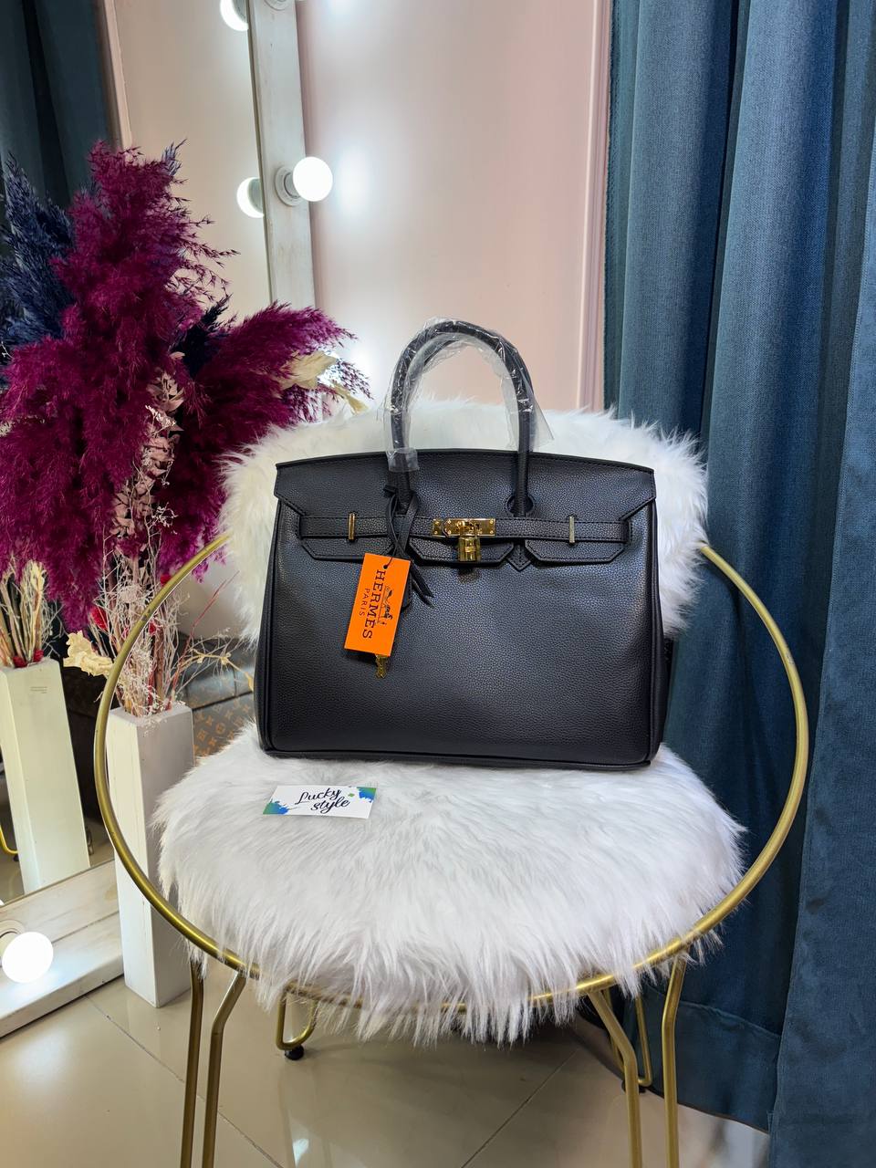 Сумка Hermes Birkin черная 35 см 96116