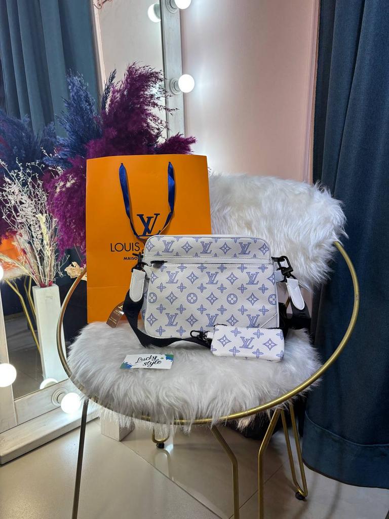 Сумка Louis Vuitton Trio Messeger люкс сумка 3 в 1  белая 96144