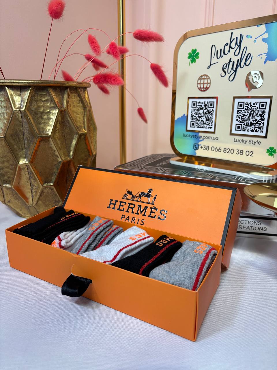 Носки Hermes низкие 6 пар 96190
