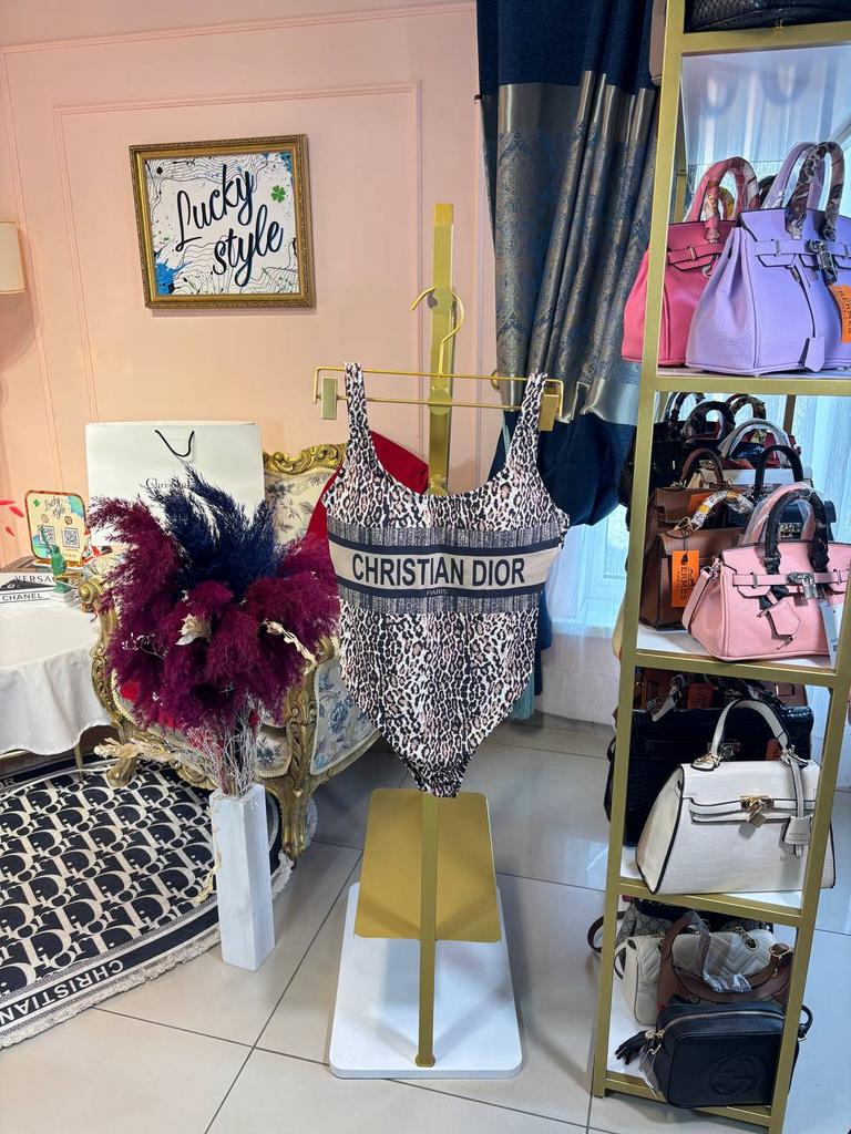 Купальник цельный Dior леопард 96204