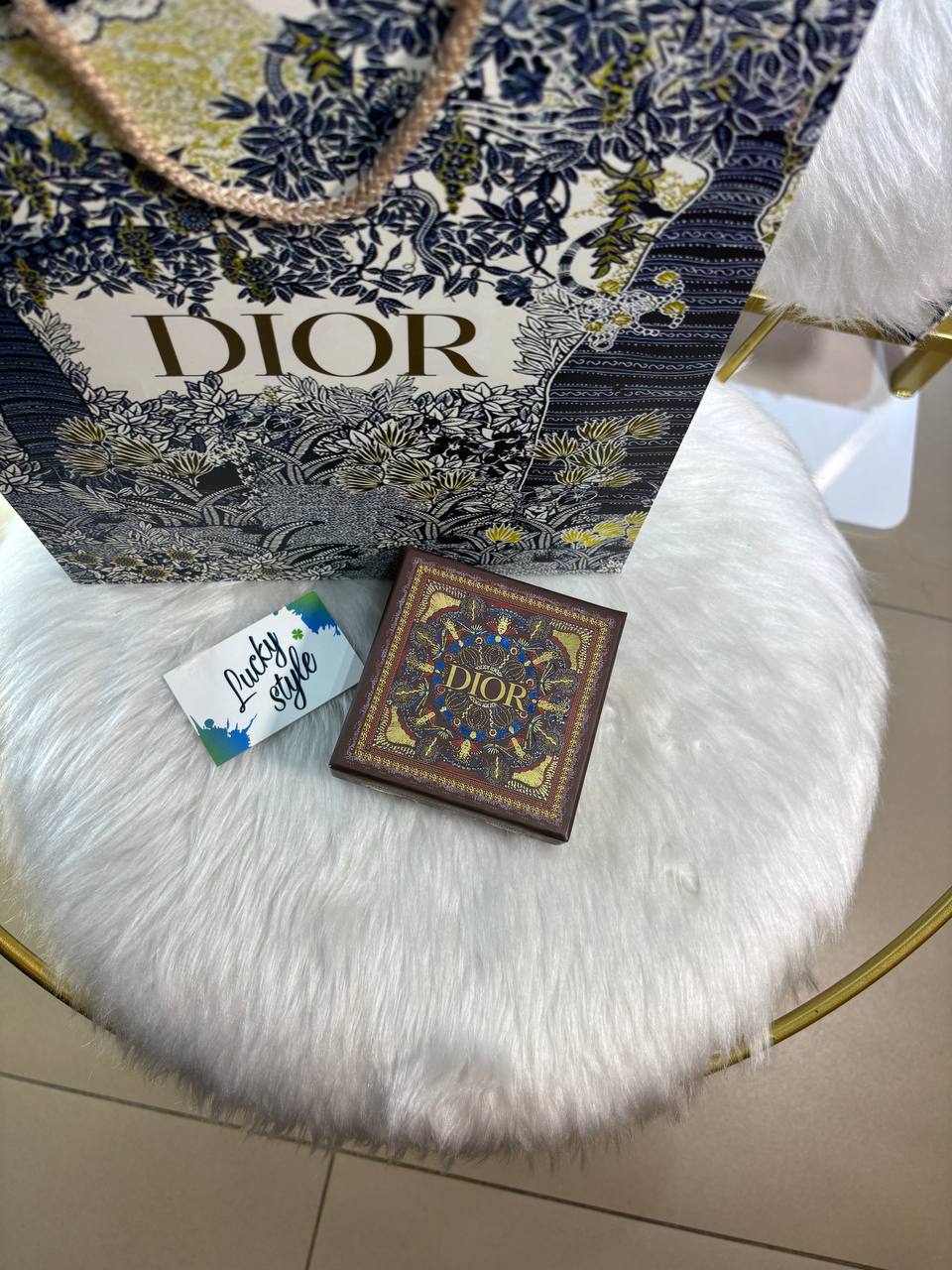 Коробка Dior мини коричневая 96252