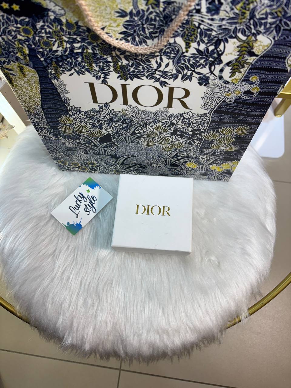 Коробка Dior мини белая 96253