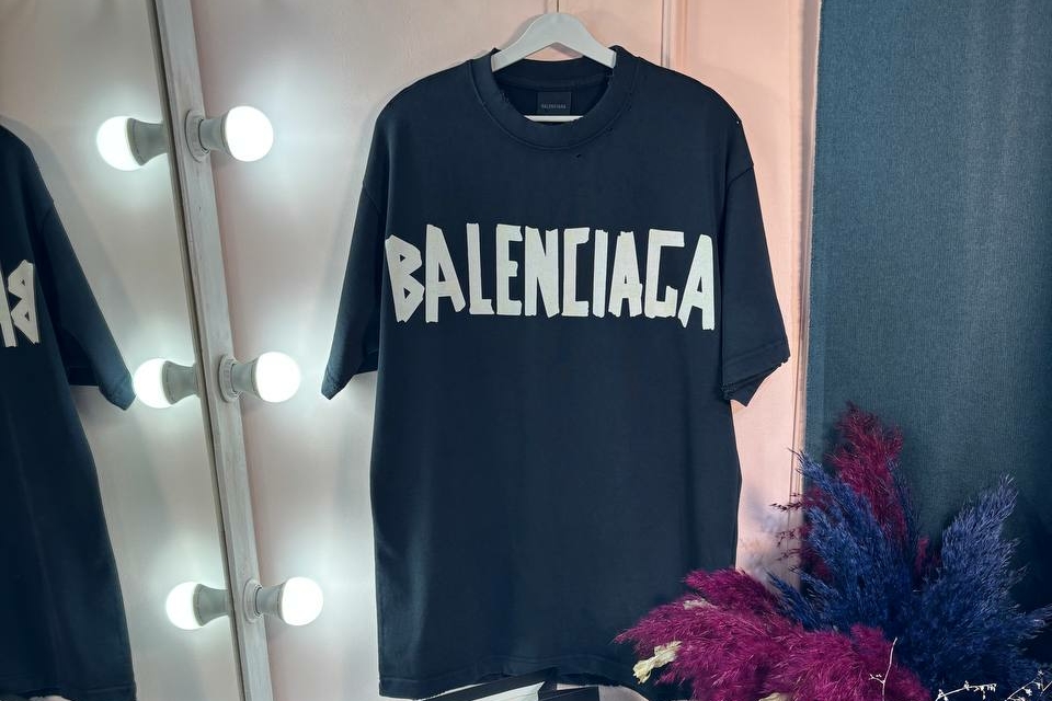 Футболка Balenciaga черная 96258