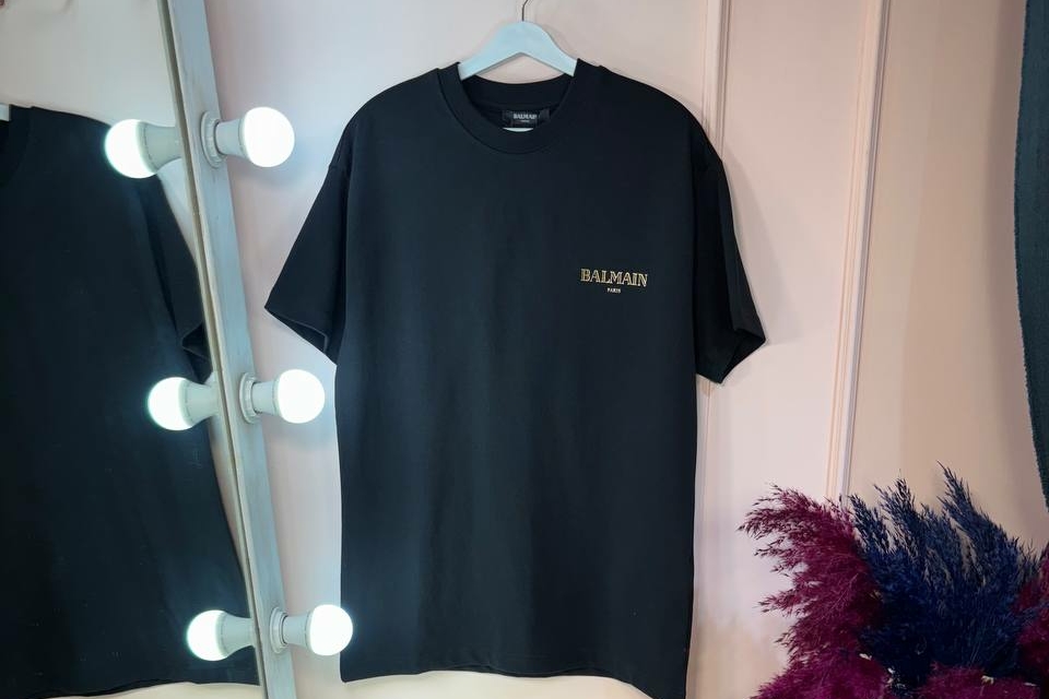 Футболка Balmain черная 96264