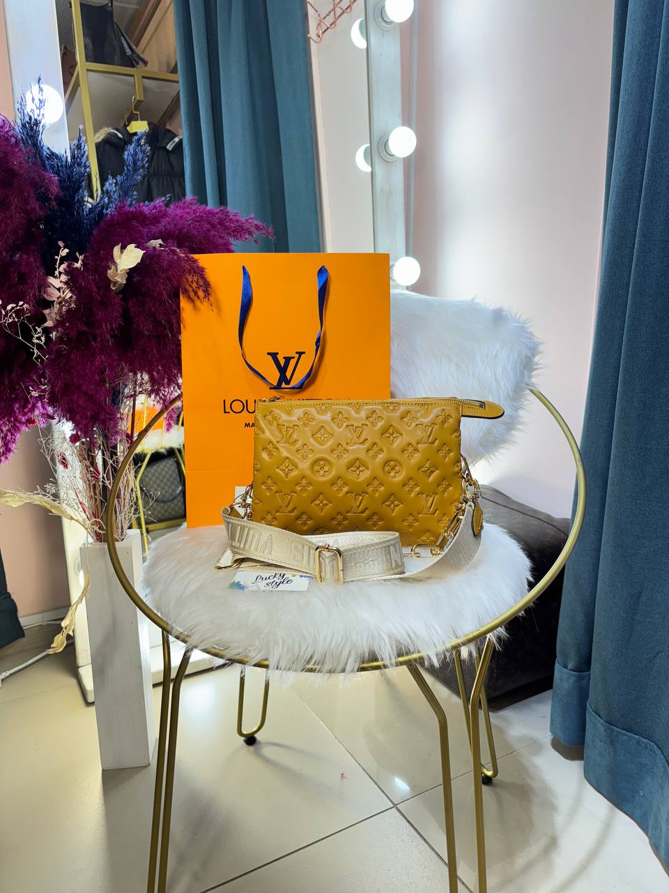 Сумка Louis Vuitton Coussin желтая 96277