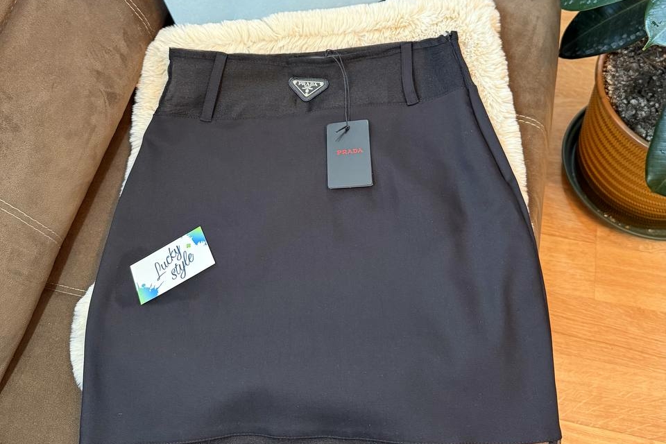 Юбка Prada черная премиум 96307