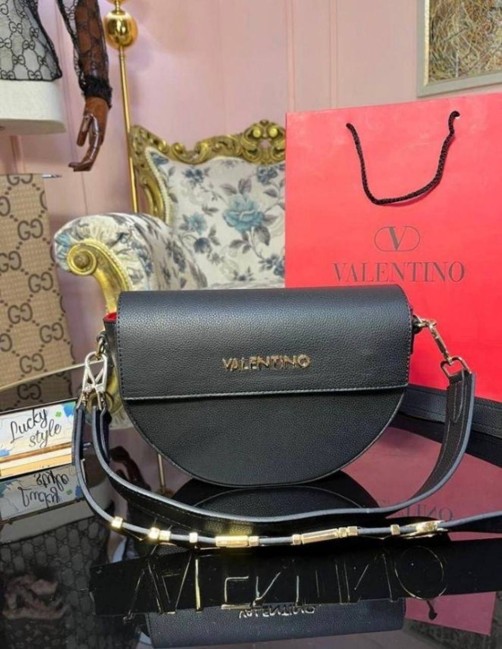 Сумка чёрная Valеnтіно 486313