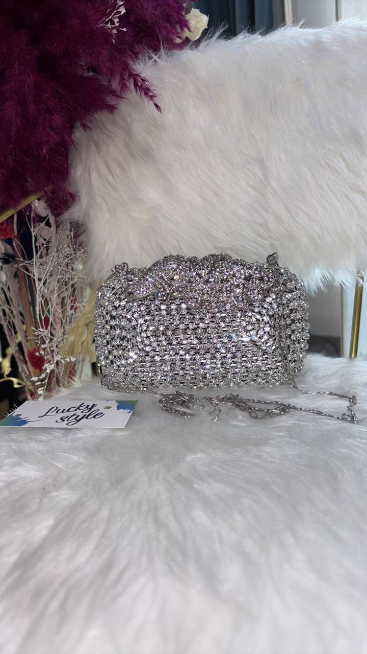 Сумка блестящая \ для выпускного \ в камнях\ diamond bag \ stones 96315