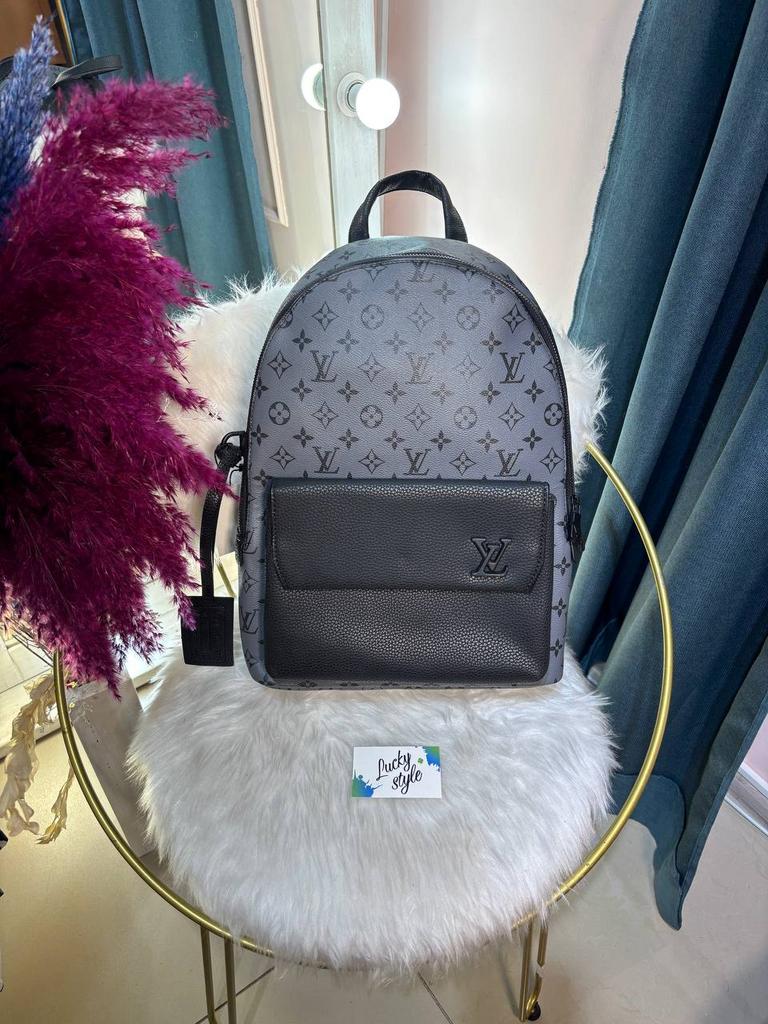 Рюкзак Louis Vuitton серый монограм 96328