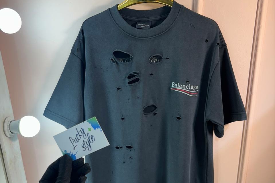 Футболка Balenciaga серая 96342