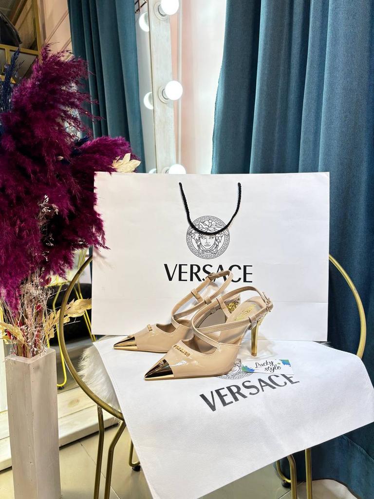 Туфли Versace бежевые 96357