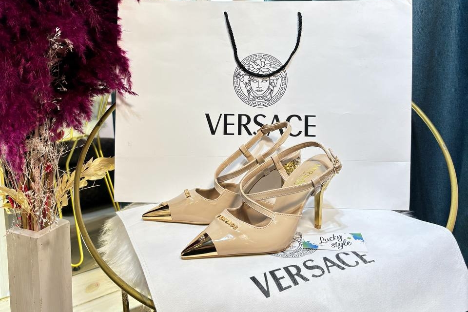 Туфли Versace бежевые 96357