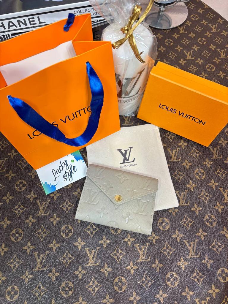 Кошелек Louis Vuitton mini натуральная кожа бежевый 96385